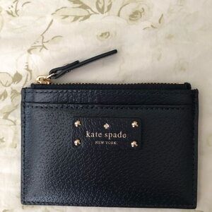 Navy blue Kate Spade coin and credit card wallet